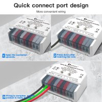 GLEDOPTO ESP32 WLED Unterputzaktor – 3-Kanal Digital-LED-Controller (RGB, Musikmodus, 5–24V)